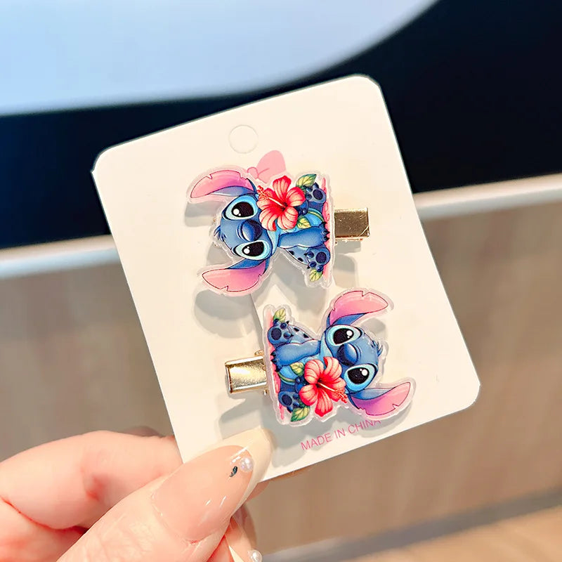 Barrette pour filles Lilo & Stitch đ â Accessoire cheveux mignon aux couleurs bonbon đŹ, style cartoon pour enfants đ§. Parfait comme bijou de cheveux.