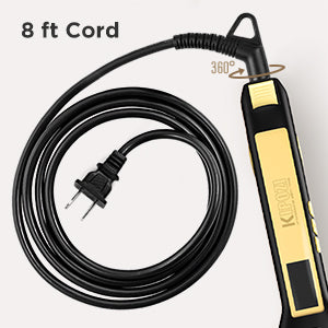 Lisseur professionnel en titane KIPOZI avec écran LCD digital, double voltage et chauffage instantané — idéal pour lisser ou boucler les cheveux. 💇‍♀️✨