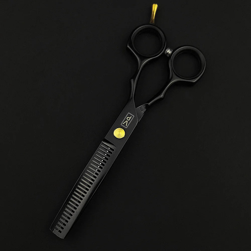 ✂️ Ensemble de ciseaux de coiffure professionnels 5,5" en acier inoxydable 440C — ciseaux de coupe et de désépaississement pour salon de coiffure