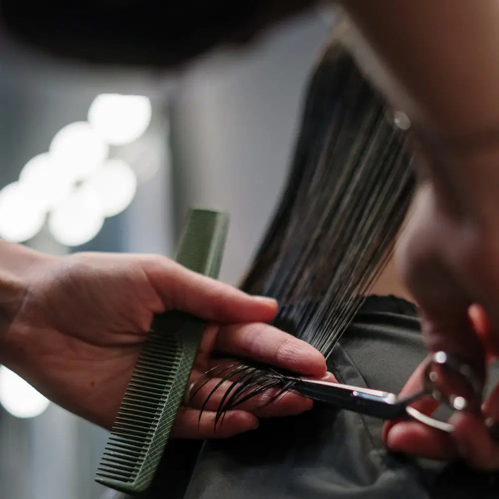 ✂️ Ensemble de ciseaux de coiffure professionnels 5,5" en acier inoxydable 440C — ciseaux de coupe et de désépaississement pour salon de coiffure