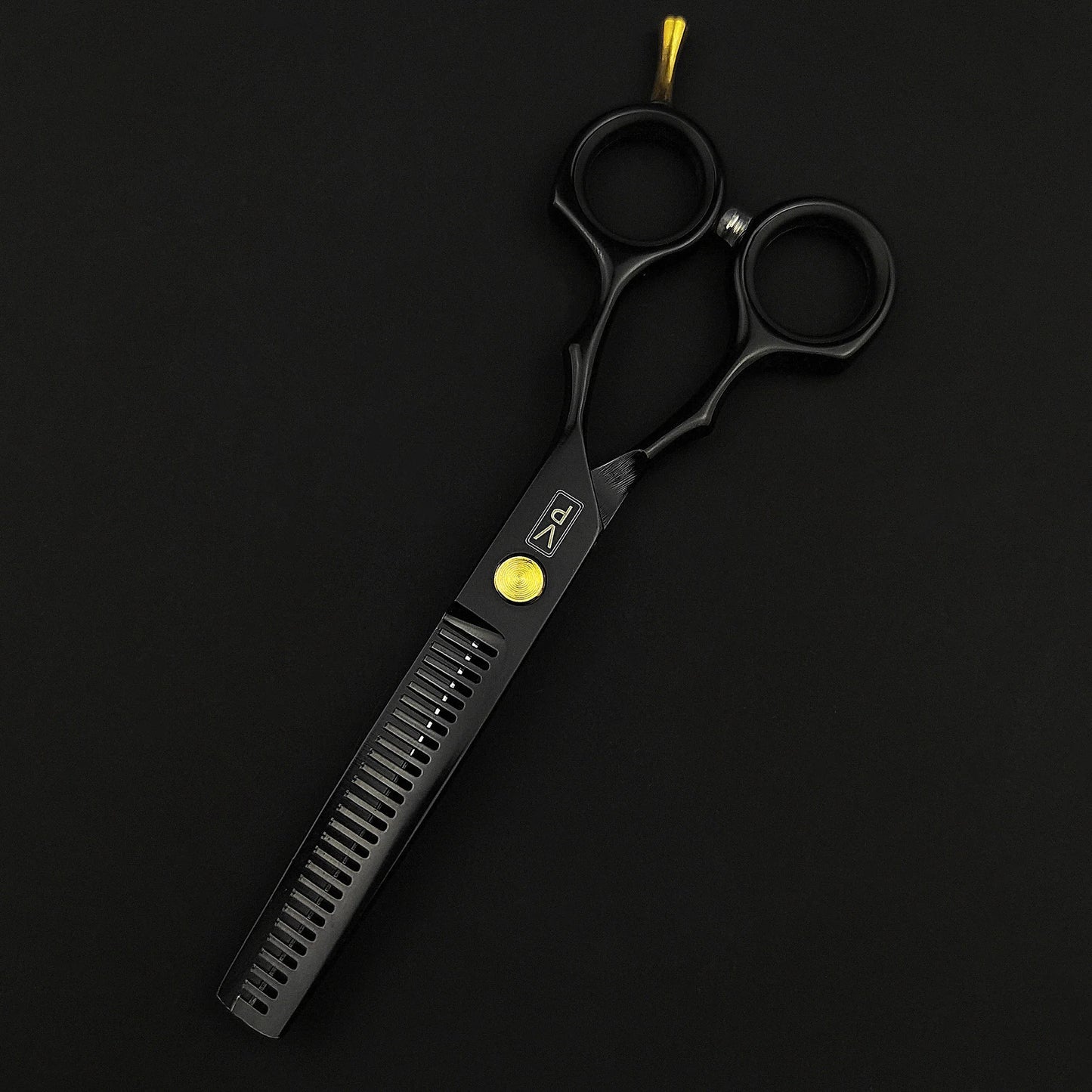 ✂️ Ensemble de ciseaux de coiffure professionnels 5,5" en acier inoxydable 440C — ciseaux de coupe et de désépaississement pour salon de coiffure