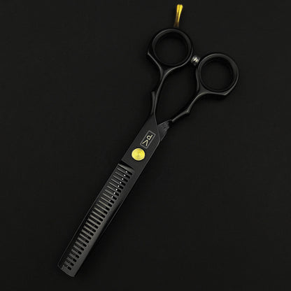 ✂️ Ensemble de ciseaux de coiffure professionnels 5,5" en acier inoxydable 440C — ciseaux de coupe et de désépaississement pour salon de coiffure