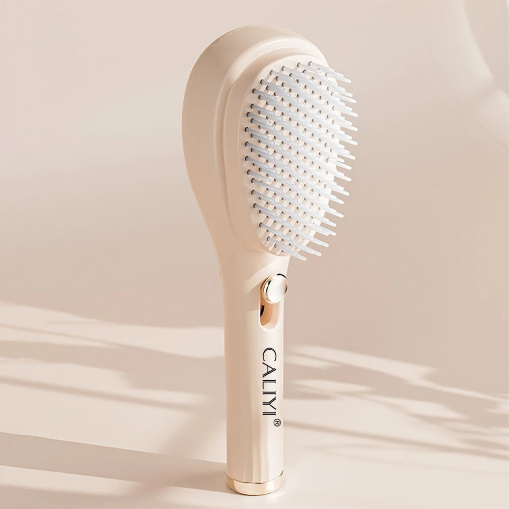 brosse magique télescopique CALIYI – Brosse à cheveux portable anti-statique, ne colle pas aux cheveux, idéale pour un coiffage volumineux ✨💆‍♀️