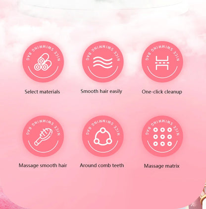 brosse magique télescopique CALIYI – Brosse à cheveux portable anti-statique, ne colle pas aux cheveux, idéale pour un coiffage volumineux ✨💆‍♀️