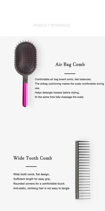 Nouvelle brosse à cheveux pour femmes 👩‍🦱✨ Brosse à coussin d’air pour massage du cuir chevelu, idéale pour démêler les cheveux mouillés ou bouclés 💆‍♀️ Parfaite pour le coiffage et le lissage en salon ou à la maison 💖