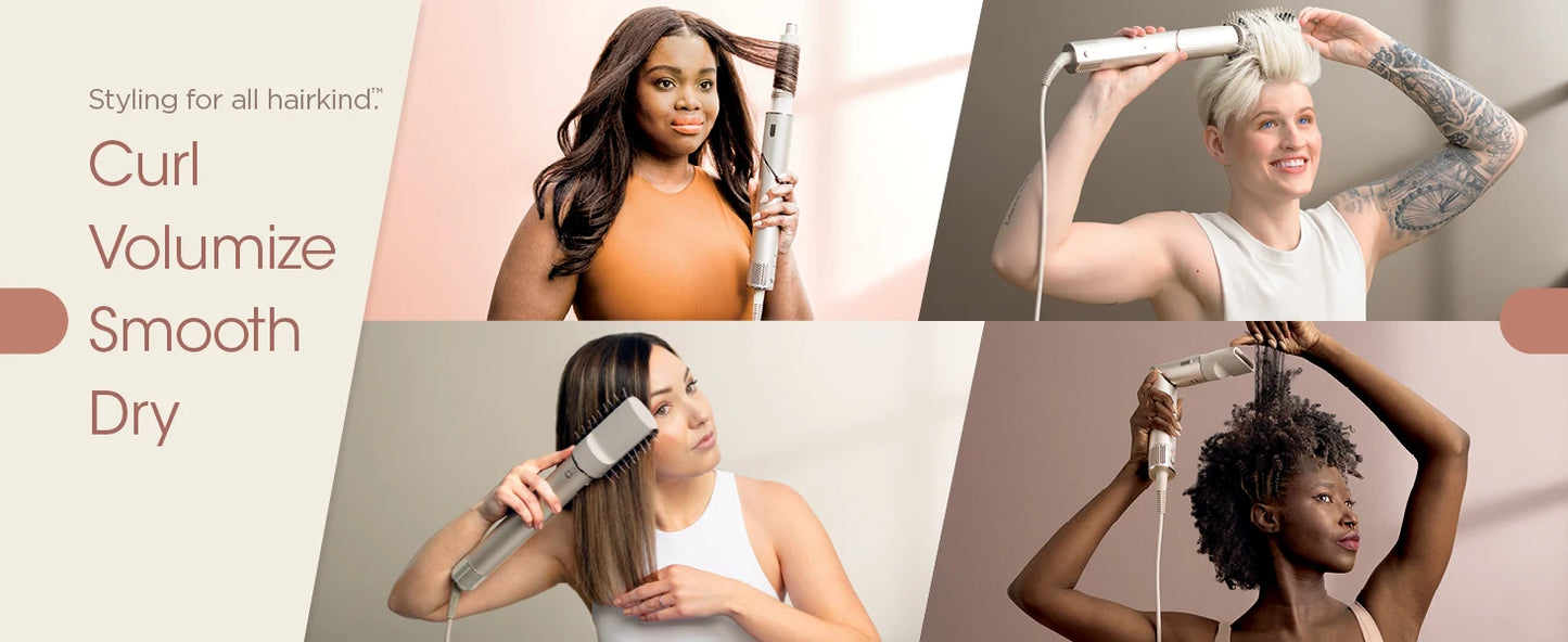 Sèche-cheveux et styler Shark FlexStyle HD430 💨✨ Système ionique négatif – brosse puissante & multi-styler avec boucleurs auto-enroulants pour un coiffage rapide et soyeux.