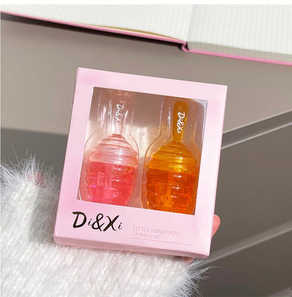 Small Honeypot Lip Oil Moisturizing and Fading Lip Pattern Water Lip Balm Dudu Lips