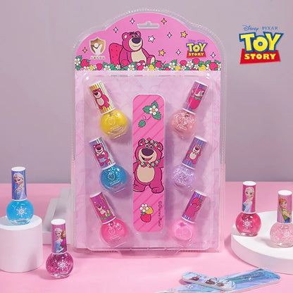 🎀 Coffret de Vernis à Ongles Enfants Disney Frozen ❄️ Set de jeu magique avec vernis à ongles inspiré de La Reine des Neiges, Blanche-Neige et Sofia ! 👑 Parfait comme cadeau d’anniversaire pour les petites princesses. 💅✨