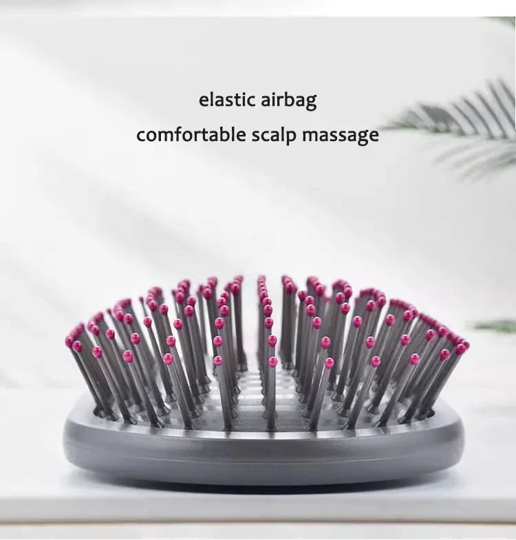 Nouvelle brosse à cheveux pour femmes 👩‍🦱✨ Brosse à coussin d’air pour massage du cuir chevelu, idéale pour démêler les cheveux mouillés ou bouclés 💆‍♀️ Parfaite pour le coiffage et le lissage en salon ou à la maison 💖