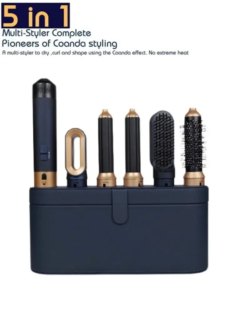 Nouveau sèche-cheveux multifonction 5-en-1 💨✨ Fer à boucler, lisseur et brosse coiffante — pour un coiffage complet digne d’un salon !