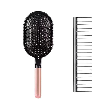 Nouvelle brosse à cheveux pour femmes 👩‍🦱✨ Brosse à coussin d’air pour massage du cuir chevelu, idéale pour démêler les cheveux mouillés ou bouclés 💆‍♀️ Parfaite pour le coiffage et le lissage en salon ou à la maison 💖