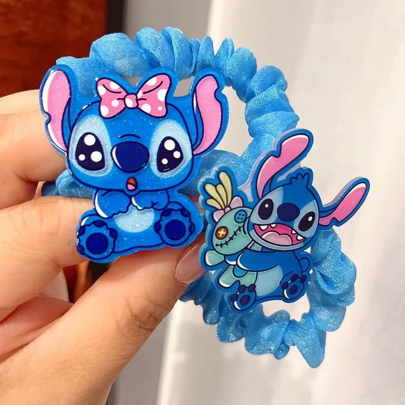 1/5/10 pcs Bandeaux cheveux Disney Lilo & Stitch 🎀 – Élastiques et pinces à cheveux kawaii en forme de Stitch 🩵 Accessoires mignons pour filles, parfaits comme cadeau ou jouet !