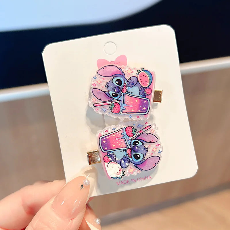 Barrette pour filles Lilo & Stitch 🎀 – Accessoire cheveux mignon aux couleurs bonbon 🍬, style cartoon pour enfants 👧. Parfait comme bijou de cheveux.