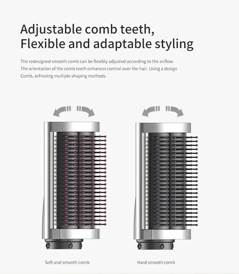 ✨ Ensemble de coiffure 6-en-1 ✨ Sèche-cheveux multifonction avec fers à boucler, lisseur et brosse soufflante — pour un résultat digne d’un salon, directement à la maison 💁‍♀️💨