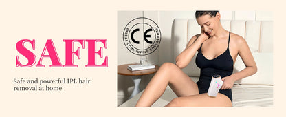 Épilateur IPL 990 000 flashs pour femmes  – épilation durable et indolore pour le corps, le bikini et le visage.