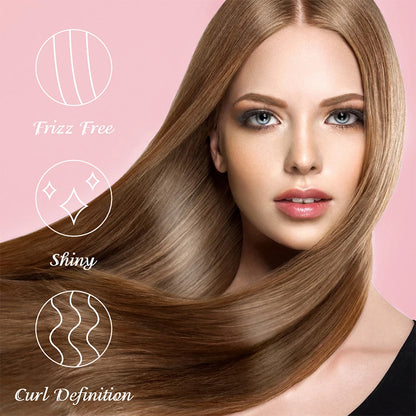 Spray Thermoprotecteur & Crème Coiffante — Protection Chaleur et UV, Soin Styling pour Cheveux Lisses et Bouclés