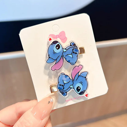 Barrette pour filles Lilo & Stitch 🎀 – Accessoire cheveux mignon aux couleurs bonbon 🍬, style cartoon pour enfants 👧. Parfait comme bijou de cheveux.