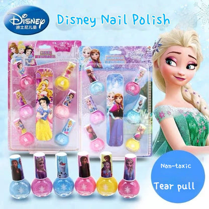 🎀 Coffret de Vernis à Ongles Enfants Disney Frozen ❄️ Set de jeu magique avec vernis à ongles inspiré de La Reine des Neiges, Blanche-Neige et Sofia ! 👑 Parfait comme cadeau d’anniversaire pour les petites princesses. 💅✨