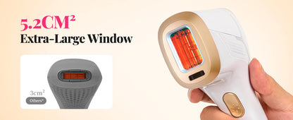 Épilateur IPL 990 000 flashs pour femmes  – épilation durable et indolore pour le corps, le bikini et le visage.