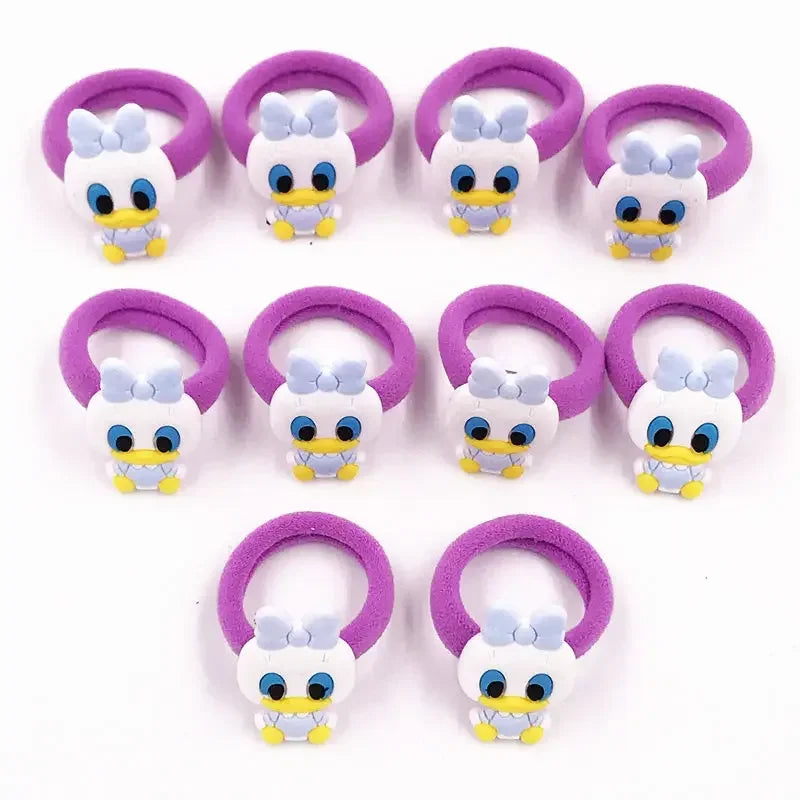 🎀 Lot de 10 pinces à cheveux Disney Mickey & Minnie 🎀 Pinces en PVC avec nœud à pois, style cartoon. Accessoires adorables pour filles — parfaits pour offrir ou compléter une tenue ! 💖