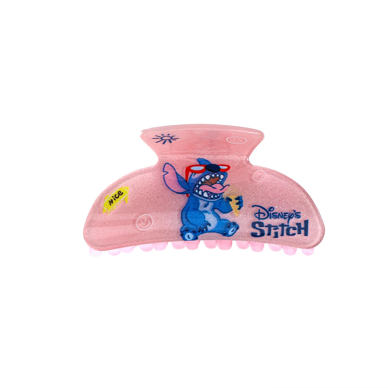 1PC/6PCS Pince à cheveux acrylique Disney Stitch pour fille, barrette cousue en forme de requin, accessoire de cheveux Stitch.