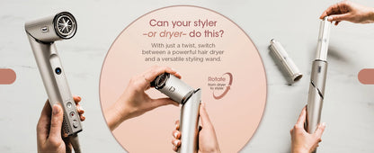 Sèche-cheveux et styler Shark FlexStyle HD430 💨✨ Système ionique négatif – brosse puissante & multi-styler avec boucleurs auto-enroulants pour un coiffage rapide et soyeux.
