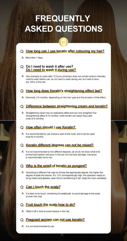 PURC Crème Lissante pour Cheveux Bouclés – Traitement à la Kératine Brésilienne Professionnel 12% à la Lavande, Soin Lissant et Nourrissant pour Salon