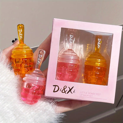 Small Honeypot Lip Oil Moisturizing and Fading Lip Pattern Water Lip Balm Dudu Lips