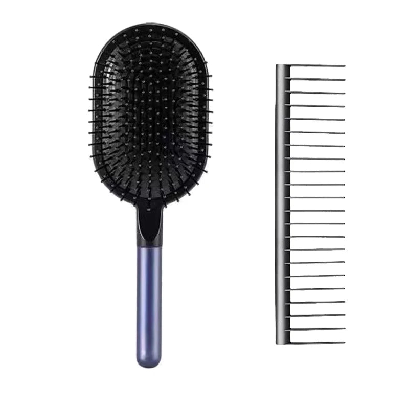Nouvelle brosse à cheveux pour femmes 👩‍🦱✨ Brosse à coussin d’air pour massage du cuir chevelu, idéale pour démêler les cheveux mouillés ou bouclés 💆‍♀️ Parfaite pour le coiffage et le lissage en salon ou à la maison 💖
