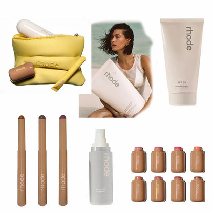 Édition été 🌸 — Crème éclat, blush stick, crayon lèvres & trousse beauté.