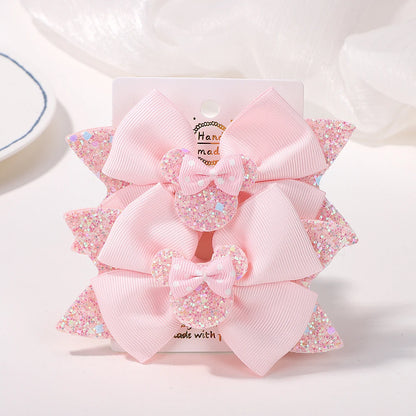 Lot de 2 pinces à cheveux nœud papillon de 10 cm pour petites filles 🎀 – Accessoire mignon à pois pour coiffure, fête ou quotidien.