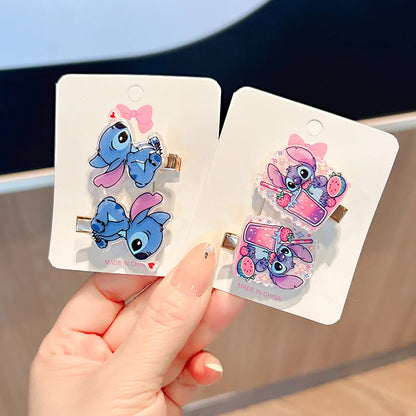 Barrette pour filles Lilo & Stitch 🎀 – Accessoire cheveux mignon aux couleurs bonbon 🍬, style cartoon pour enfants 👧. Parfait comme bijou de cheveux.