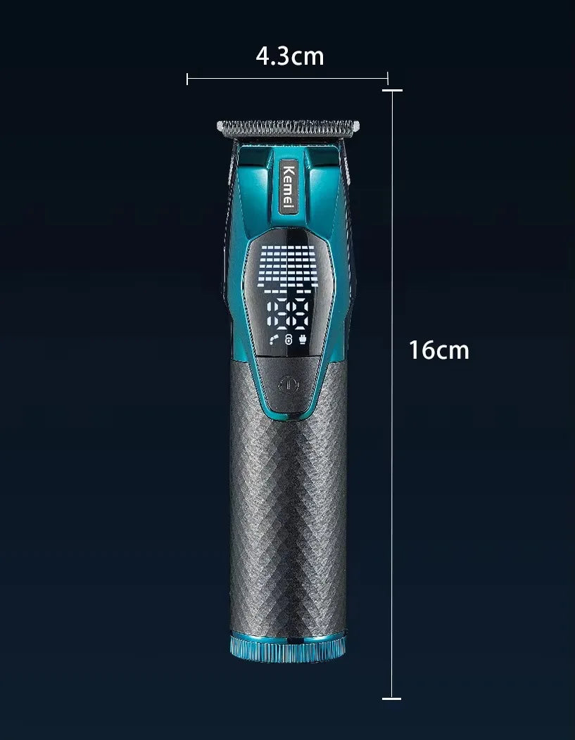 Tondeuse Kemei Professionnelle – Tondeuse rechargeable pour cheveux et barbe 0 mm, sans fil, modèle KM-8559