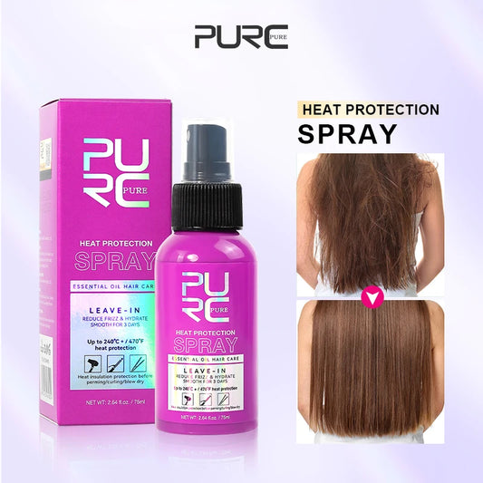 PURC Heat Protection Spray Smoothing Anti Frizz Dry Hair Scalp Treatment Hair Care Products for Women