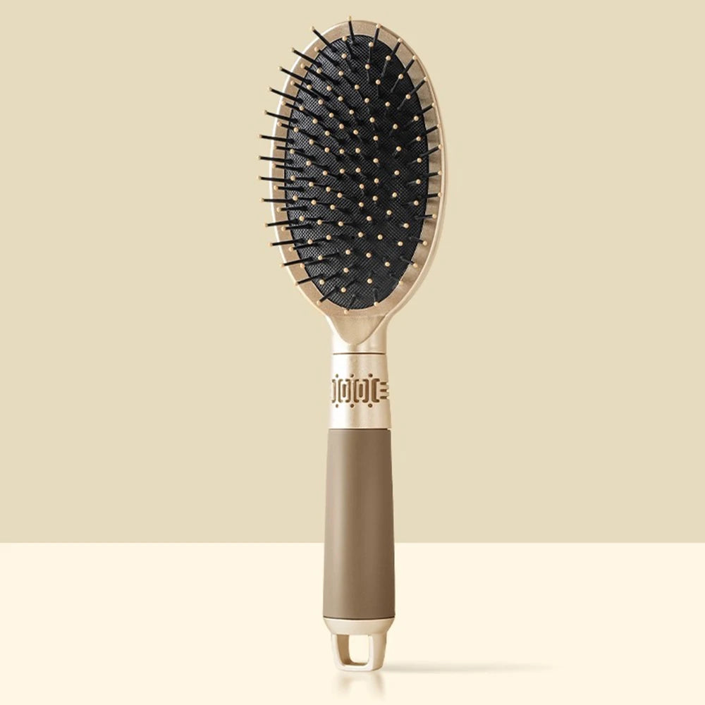 Brosse à cheveux CALIYI à coussin d’air 💆‍♀️ Brosse de massage du cuir chevelu – Démêlante, antistatique et idéale pour le salon ou le SPA ✨ Forme ovale et ronde, parfaite pour un coiffage doux et sans frisottis 💖