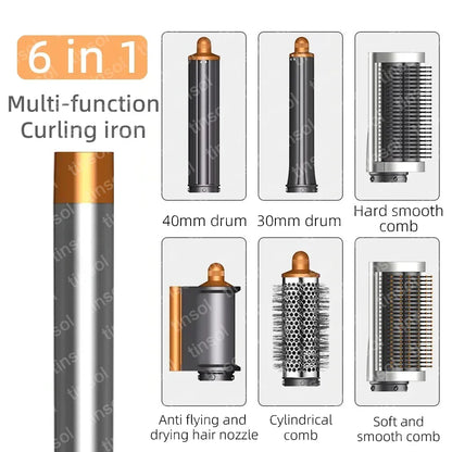 ✨ Ensemble de coiffure 6-en-1 ✨ Sèche-cheveux multifonction avec fers à boucler, lisseur et brosse soufflante — pour un résultat digne d’un salon, directement à la maison 💁‍♀️💨