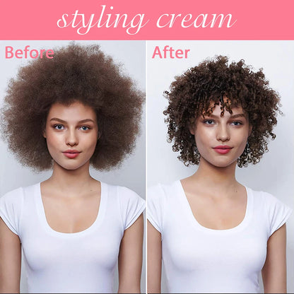 Spray Thermoprotecteur & Crème Coiffante — Protection Chaleur et UV, Soin Styling pour Cheveux Lisses et Bouclés