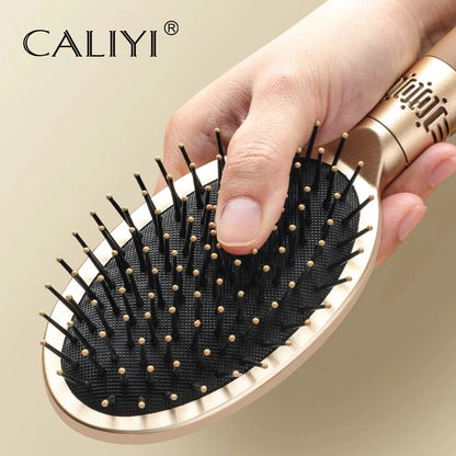 Brosse à cheveux CALIYI à coussin d’air 💆‍♀️ Brosse de massage du cuir chevelu – Démêlante, antistatique et idéale pour le salon ou le SPA ✨ Forme ovale et ronde, parfaite pour un coiffage doux et sans frisottis 💖