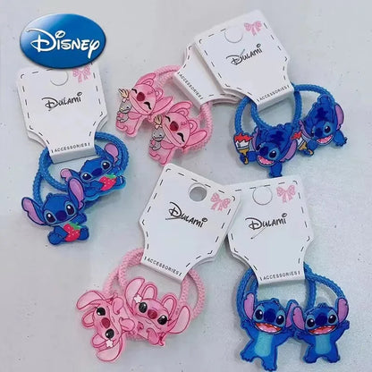 1/5/10 pcs Bandeaux cheveux Disney Lilo & Stitch 🎀 – Élastiques et pinces à cheveux kawaii en forme de Stitch 🩵 Accessoires mignons pour filles, parfaits comme cadeau ou jouet !