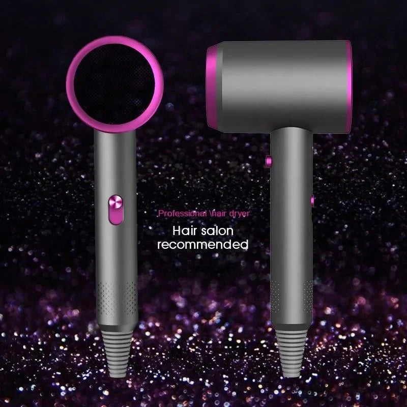 Sèche-cheveux professionnel avec technologie ionique et protection thermique, idéal pour la maison, l’hôtel et les voyages — utilisation domestique et hôtelière.