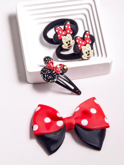 Set de 4 accessoires cheveux colorés style cartoon – Tendances mode, idéal pour la rentrée et les fêtes.