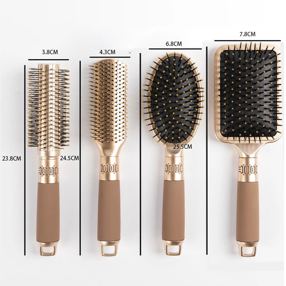 Brosse à cheveux CALIYI à coussin d’air 💆‍♀️ Brosse de massage du cuir chevelu – Démêlante, antistatique et idéale pour le salon ou le SPA ✨ Forme ovale et ronde, parfaite pour un coiffage doux et sans frisottis 💖