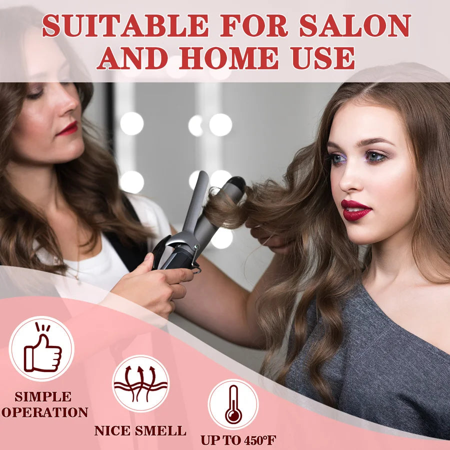 Spray Thermoprotecteur & Crème Coiffante — Protection Chaleur et UV, Soin Styling pour Cheveux Lisses et Bouclés