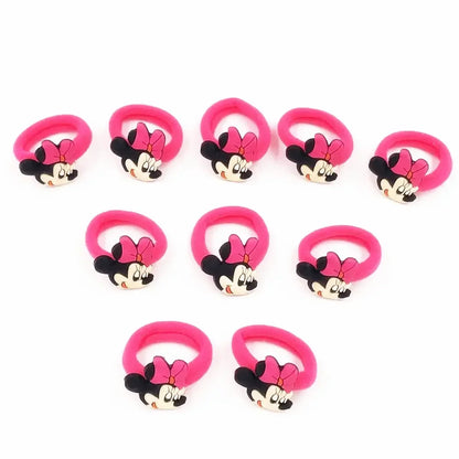 🎀 Lot de 10 pinces à cheveux Disney Mickey & Minnie 🎀 Pinces en PVC avec nœud à pois, style cartoon. Accessoires adorables pour filles — parfaits pour offrir ou compléter une tenue ! 💖