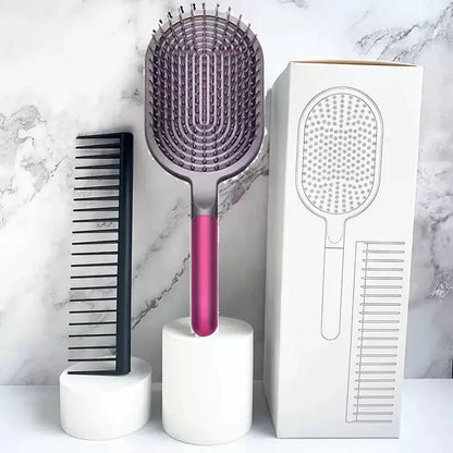 Nouvelle brosse à cheveux pour femmes 👩‍🦱✨ Brosse à coussin d’air pour massage du cuir chevelu, idéale pour démêler les cheveux mouillés ou bouclés 💆‍♀️ Parfaite pour le coiffage et le lissage en salon ou à la maison 💖
