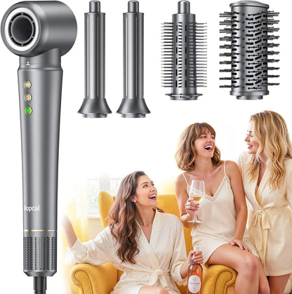 5-in-1 Hair Dryer 160000 rpm High-Speed Hair Styler for Quick Drying Multi Hair Styler with Automatic Air Curling Iron for women