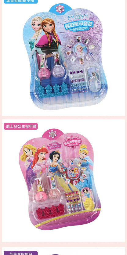 🎀 Coffret de Vernis à Ongles Enfants Disney Frozen ❄️ Set de jeu magique avec vernis à ongles inspiré de La Reine des Neiges, Blanche-Neige et Sofia ! 👑 Parfait comme cadeau d’anniversaire pour les petites princesses. 💅✨