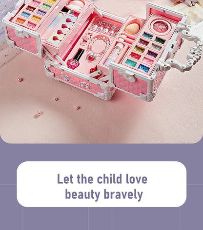 Kit maquillage enfants 49 pcs 👧💄 Maquillage lavable + malette 🎀✨ Parfait cadeau d’anniversaire 🎁