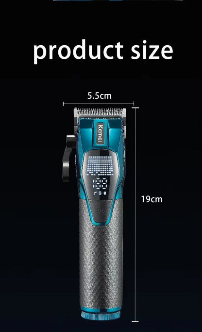 Tondeuse Kemei Professionnelle – Tondeuse rechargeable pour cheveux et barbe 0 mm, sans fil, modèle KM-8559