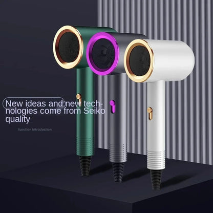 Sèche-cheveux professionnel avec technologie ionique et protection thermique, idéal pour la maison, l’hôtel et les voyages — utilisation domestique et hôtelière.